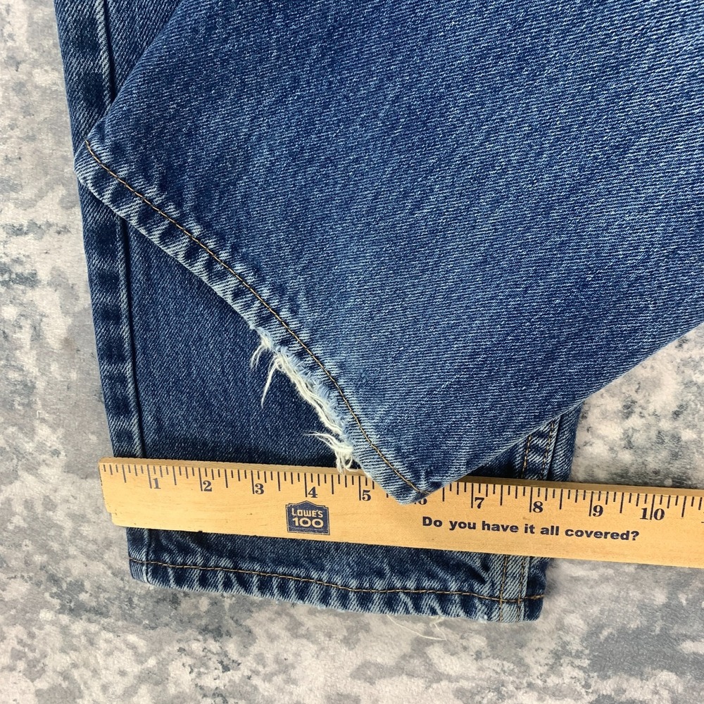Levis Jeans Mens 36x28 Blue Pants‎ Faded 505 Straight Workwear Denim Tag 36x30 - Picture 15 of 15